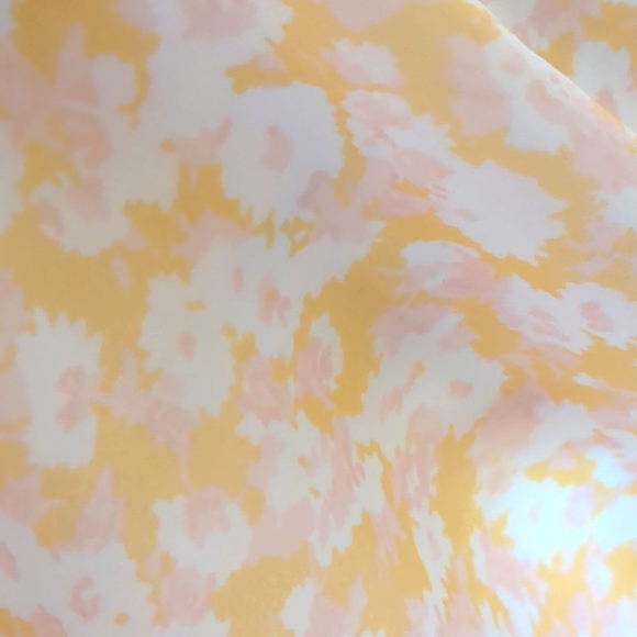 VOLCOM Orange Pastel Floral Maxi Dress - Medium EUC - Picture 2 of 6